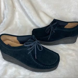 Clarks Platform Wallabees Black 7